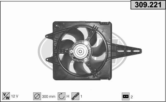 AHE 309.221 - Ventola, Raffreddamento motore www.autoricambi360.it