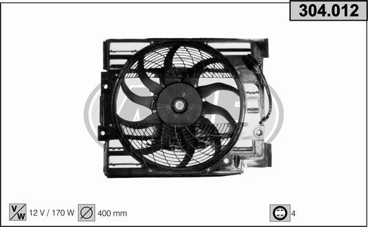 AHE 304.012 - Ventola, Raffreddamento motore www.autoricambi360.it