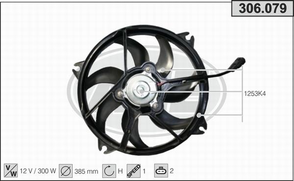 AHE 306.079 - Ventola, Raffreddamento motore www.autoricambi360.it