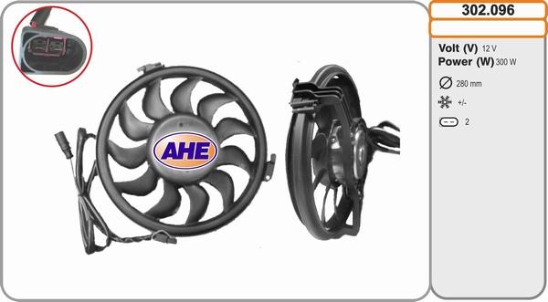 AHE 302.096 - Ventola, Raffreddamento motore www.autoricambi360.it