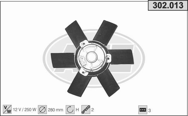 AHE 302.013 - Ventola, Raffreddamento motore www.autoricambi360.it