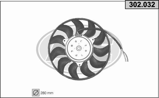 AHE 302.032 - Ventola, Raffreddamento motore www.autoricambi360.it