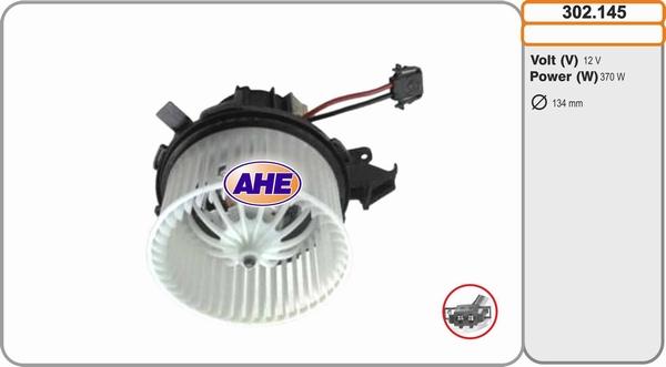 AHE 302.145 - Ventola, Raffreddamento motore www.autoricambi360.it