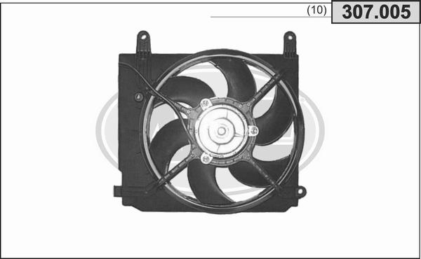 AHE 307.005 - Ventola, Raffreddamento motore www.autoricambi360.it