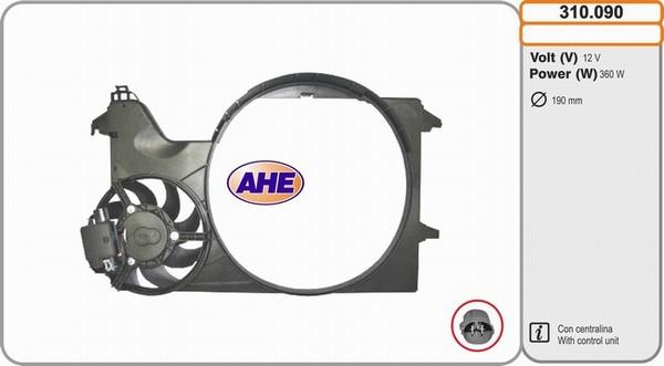 AHE 310.090 - Ventola, Raffreddamento motore www.autoricambi360.it