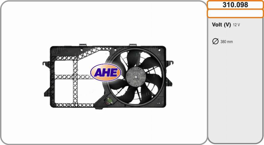 AHE 310.098 - Ventola, Raffreddamento motore www.autoricambi360.it