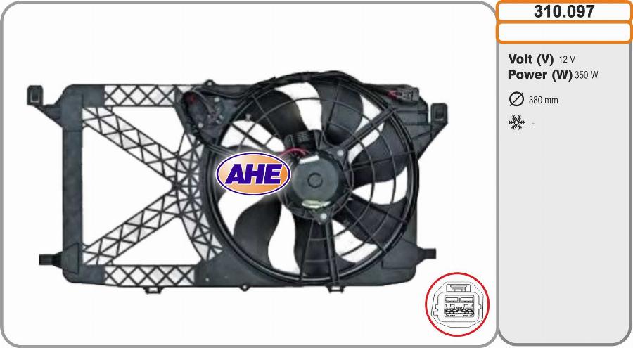 AHE 310.097 - Ventola, Raffreddamento motore www.autoricambi360.it