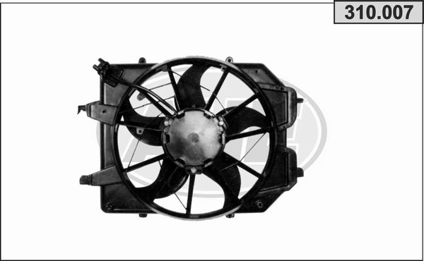 AHE 310.007 - Ventola, Raffreddamento motore www.autoricambi360.it