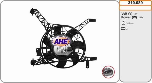 AHE 310.089 - Ventola, Raffreddamento motore www.autoricambi360.it