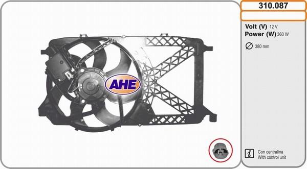 AHE 310.087 - Ventola, Raffreddamento motore www.autoricambi360.it