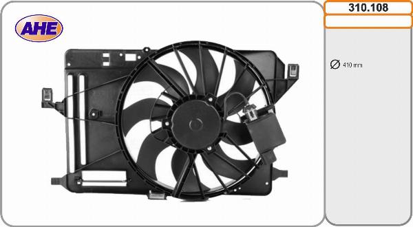 AHE 310.108 - Ventola, Raffreddamento motore www.autoricambi360.it