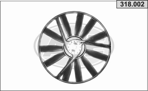 AHE 318.002 - Ventola, Raffreddamento motore www.autoricambi360.it