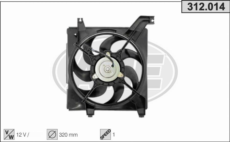 AHE 312.014 - Ventola, Raffreddamento motore www.autoricambi360.it