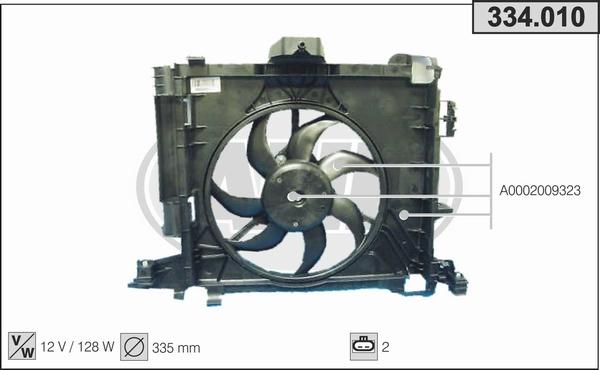 AHE 334.010 - Ventola, Raffreddamento motore www.autoricambi360.it