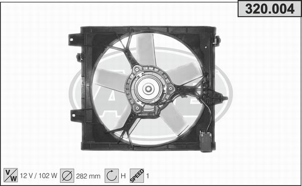 AHE 320.004 - Ventola, Raffreddamento motore www.autoricambi360.it
