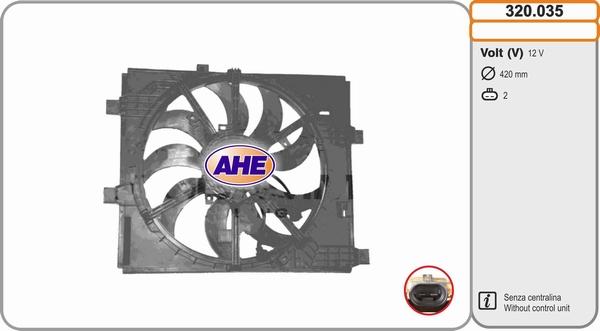 AHE 320.035 - Ventola, Raffreddamento motore www.autoricambi360.it