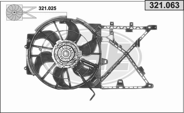 AHE 321.063 - Ventola, Raffreddamento motore www.autoricambi360.it