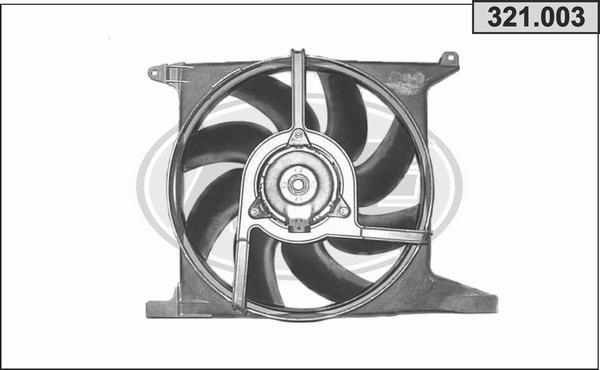 AHE 321.003 - Ventola, Raffreddamento motore www.autoricambi360.it