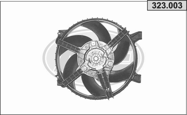 AHE 323.003 - Ventola, Raffreddamento motore www.autoricambi360.it