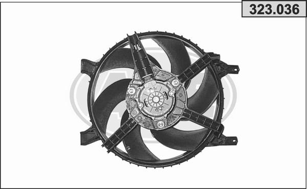 AHE 323.036 - Ventola, Raffreddamento motore www.autoricambi360.it