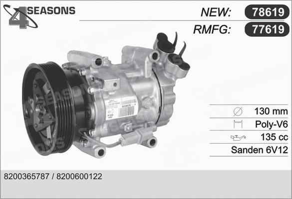 AHE 77619 - Compressore, Climatizzatore www.autoricambi360.it