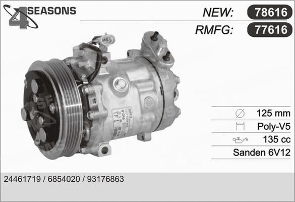 AHE 77616 - Compressore, Climatizzatore www.autoricambi360.it