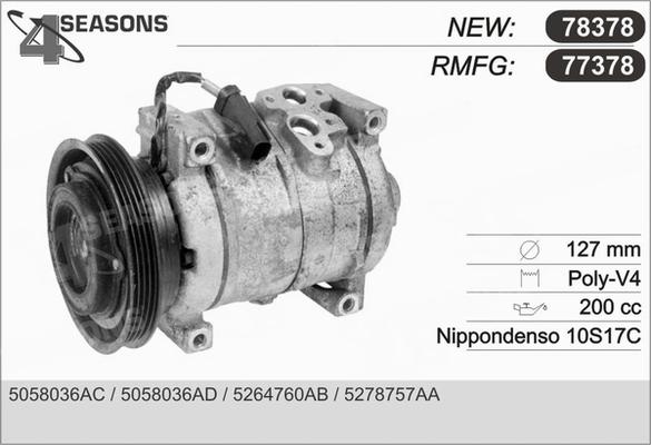 AHE 77378 - Compressore, Climatizzatore www.autoricambi360.it