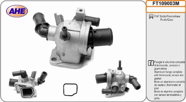 AHE FT109003M - Flangia d. refrigerante www.autoricambi360.it