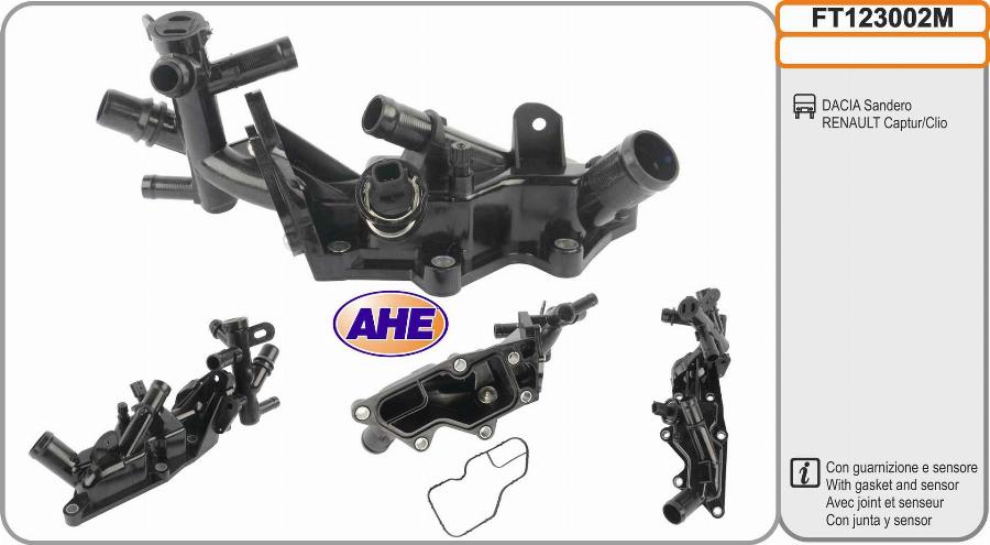 AHE FT123002M - Flangia d. refrigerante www.autoricambi360.it