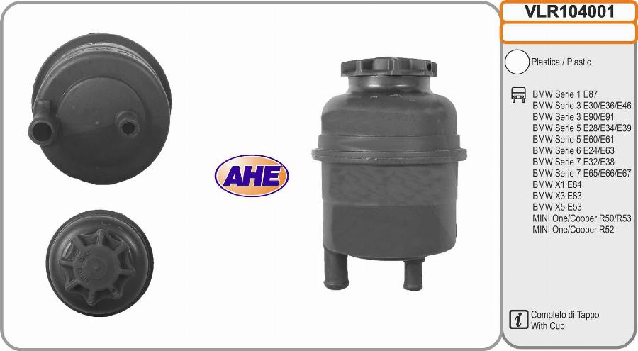 AHE VLR104001 - Serbatoio compensazione, Refrigerante www.autoricambi360.it