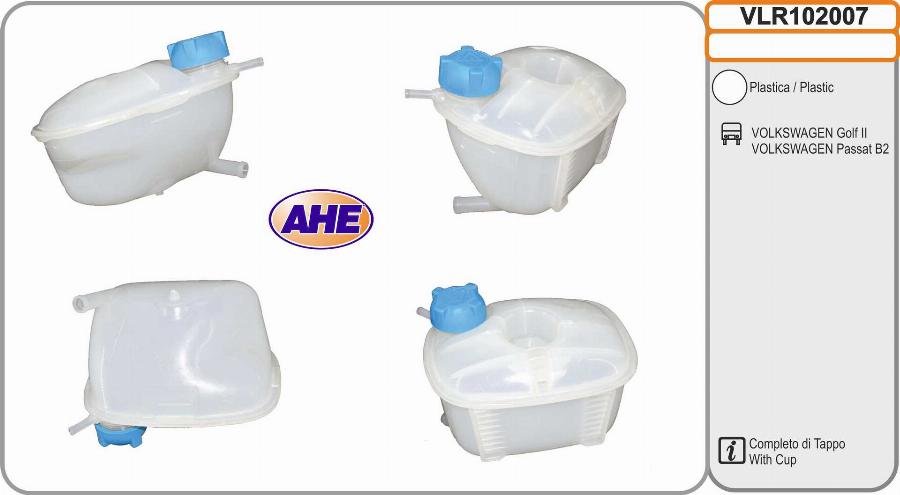 AHE VLR102007 - Serbatoio compensazione, Refrigerante www.autoricambi360.it