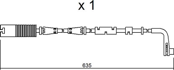 AISIN BPBMK-9205 - Contatto segnalazione, Usura past. freno / mat. d'attrito www.autoricambi360.it