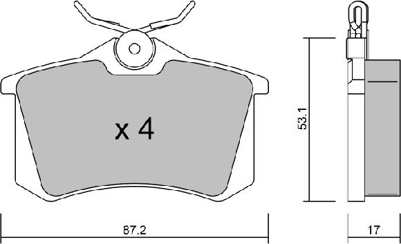AISIN BPPE-2002 - Kit pastiglie freno, Freno a disco www.autoricambi360.it