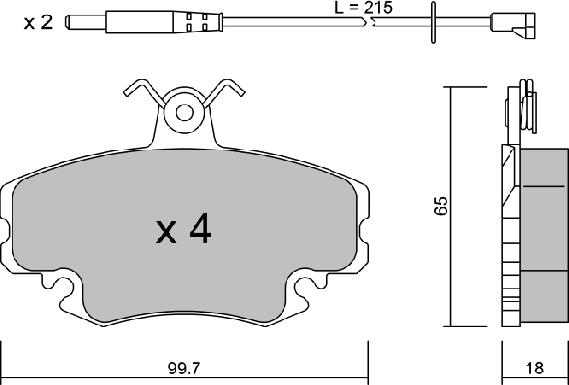 AISIN BPRE-1004 - Kit pastiglie freno, Freno a disco www.autoricambi360.it