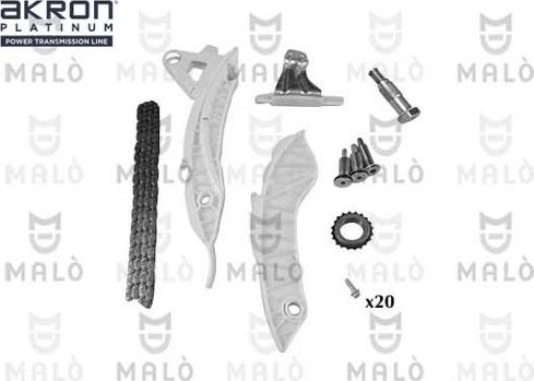 AKRON-MALÒ 909023 - Kit catena distribuzione www.autoricambi360.it