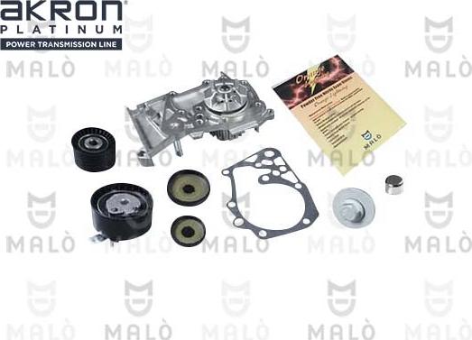 AKRON-MALÒ 1555054 - Pompa acqua + Kit cinghie dentate www.autoricambi360.it