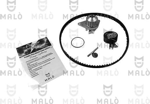 AKRON-MALÒ 1555065 - Pompa acqua + Kit cinghie dentate www.autoricambi360.it