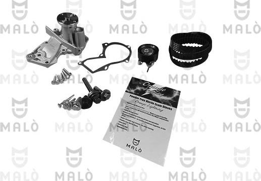 AKRON-MALÒ 1555067 - Pompa acqua + Kit cinghie dentate www.autoricambi360.it