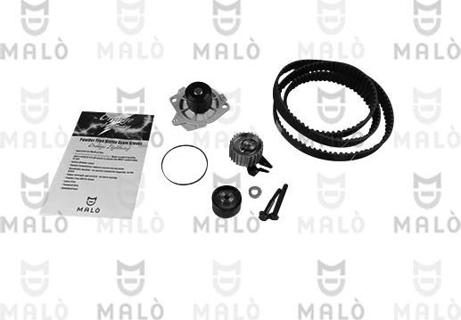 AKRON-MALÒ 1555001 - Pompa acqua + Kit cinghie dentate www.autoricambi360.it