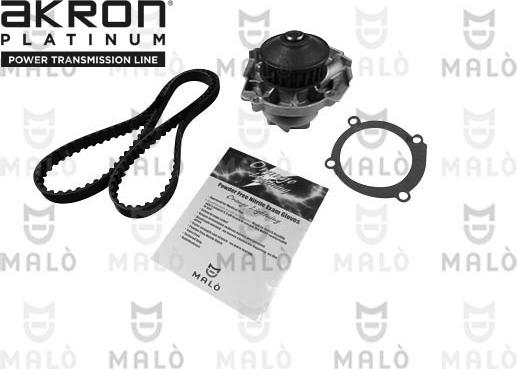 AKRON-MALÒ 1555082 - Pompa acqua + Kit cinghie dentate www.autoricambi360.it
