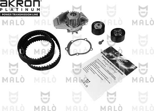 AKRON-MALÒ 1555039 - Pompa acqua + Kit cinghie dentate www.autoricambi360.it