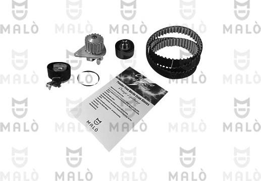 AKRON-MALÒ 1555071 - Pompa acqua + Kit cinghie dentate www.autoricambi360.it