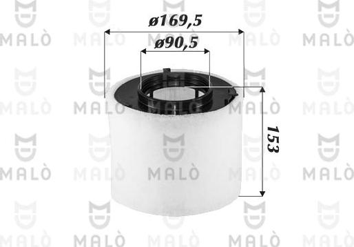 AKRON-MALÒ 1500698 - Filtro aria www.autoricambi360.it
