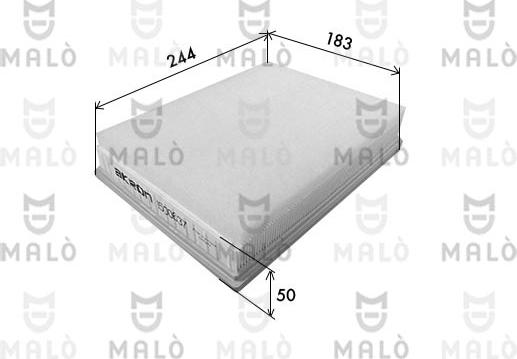 AKRON-MALÒ 1500637 - Filtro aria www.autoricambi360.it