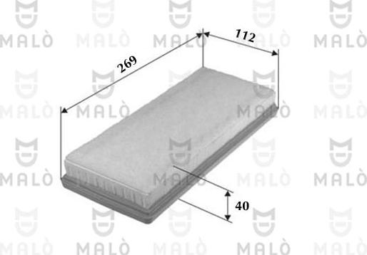 AKRON-MALÒ 1500089 - Filtro aria www.autoricambi360.it