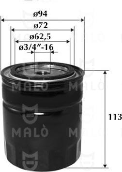 AKRON-MALÒ 1510187 - Filtro olio www.autoricambi360.it