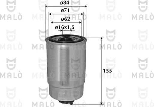 AKRON-MALÒ 1520084 - Filtro carburante www.autoricambi360.it