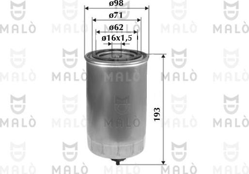 AKRON-MALÒ 1520074 - Filtro carburante www.autoricambi360.it
