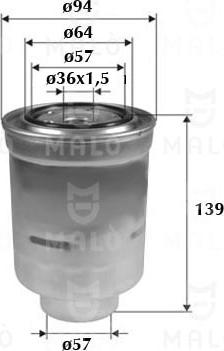 AKRON-MALÒ 1520196 - Filtro carburante www.autoricambi360.it
