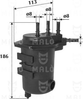 AKRON-MALÒ 1520166 - Filtro carburante www.autoricambi360.it